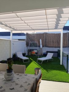 Instalaciones de pérgolas modelo Ibiza Gaviota